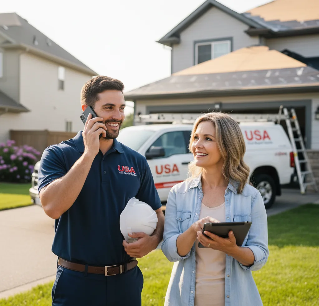 USA Roof Repair Experts customer support in Colonia